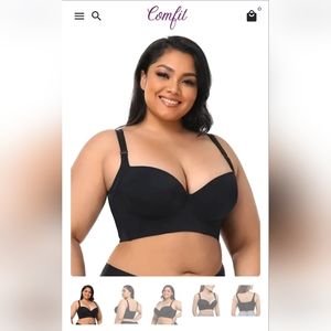 Comfit Iris Bra Black, Size Large